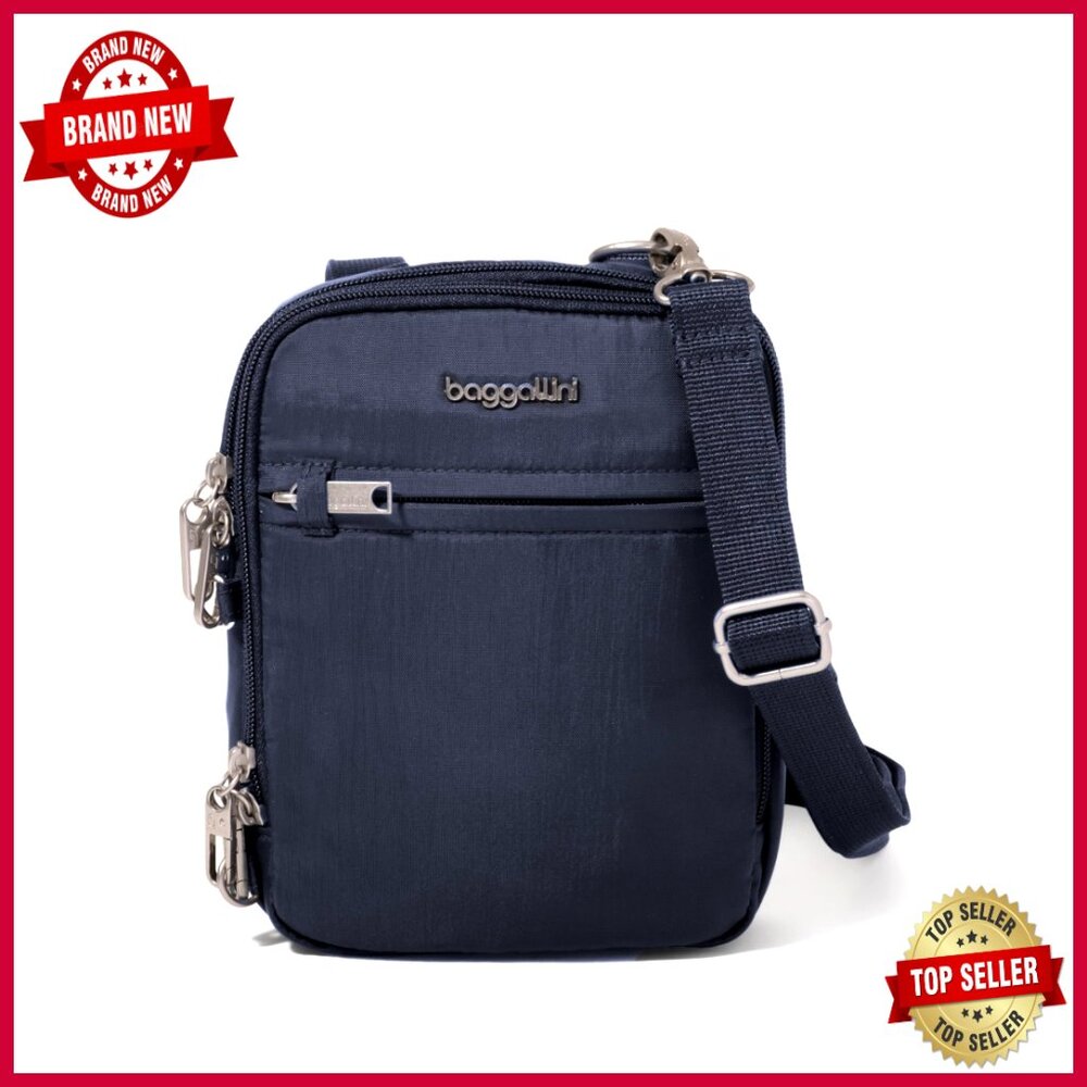 Mini Anti-Theft Crossbody Bag With Rfid Protection & Locking Zippers